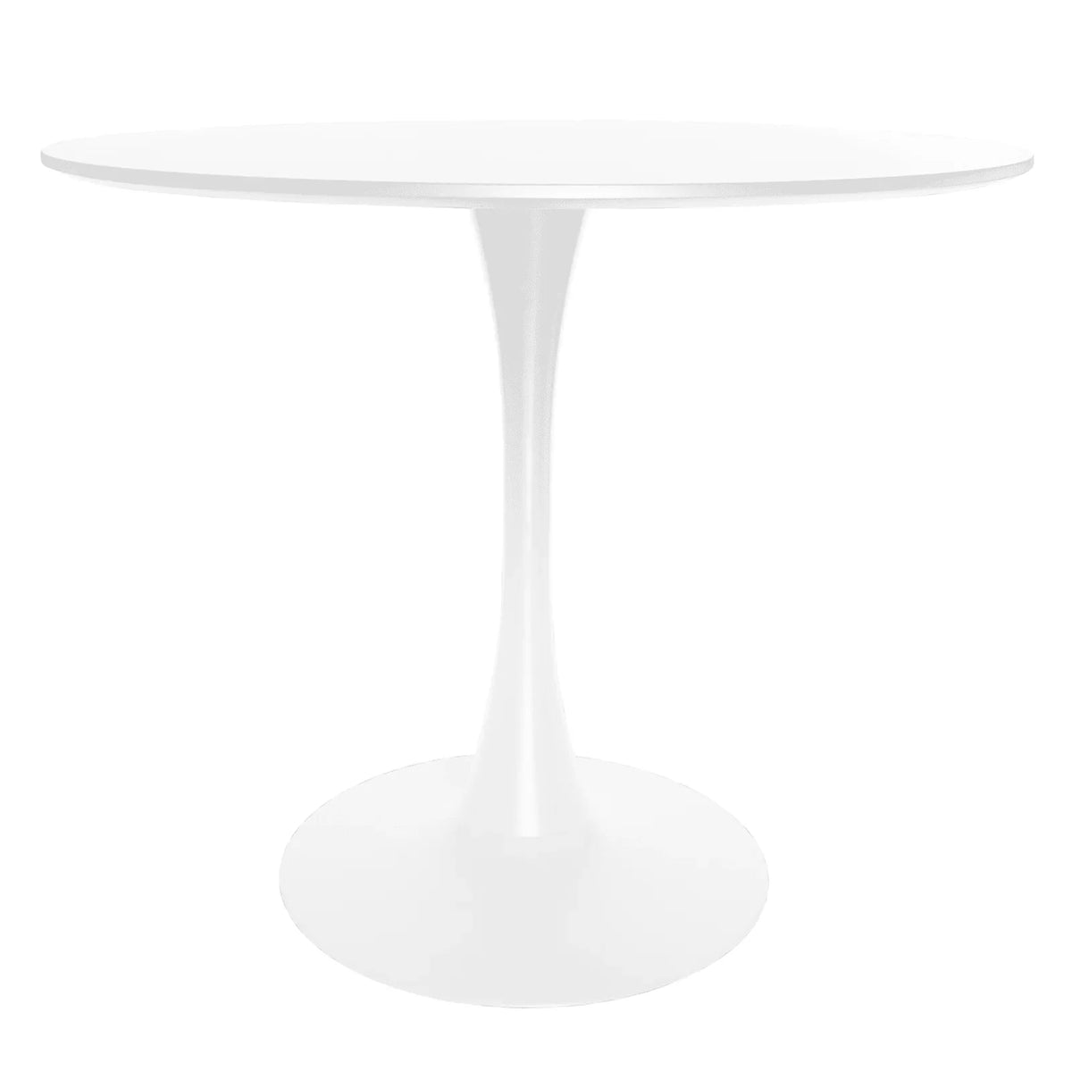 Bristol 32" Round Dining Table with Wood Top and Iron Pedestal Base - Elax Furniture