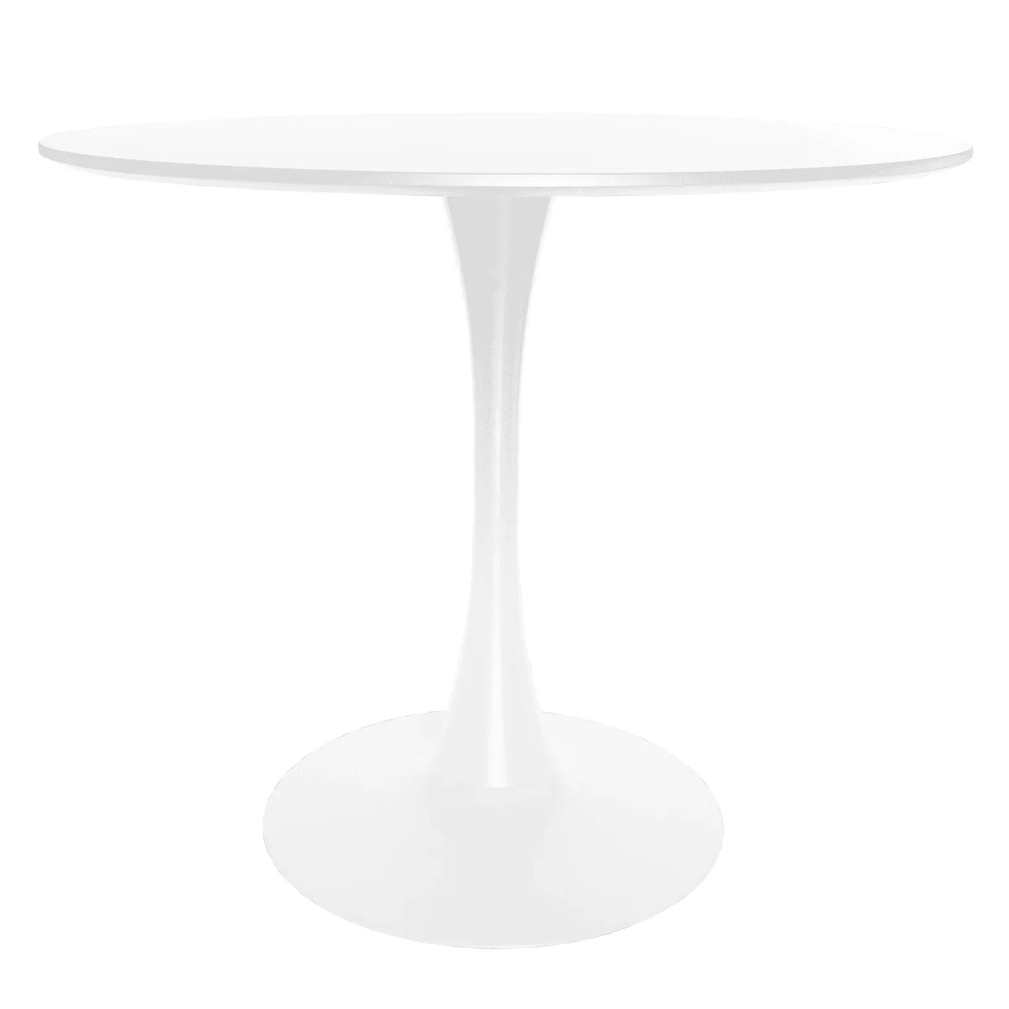 Bristol 32" Round Dining Table with Wood Top and Iron Pedestal Base - Elax Furniture