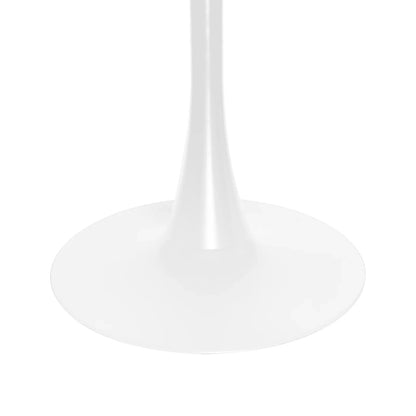 Bristol Modern Round Dining Table with Wood Top and Iron Pedestal Base - Elax Furniture