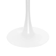 Bristol Modern Round Dining Table with Wood Top and Iron Pedestal Base - Elax Furniture