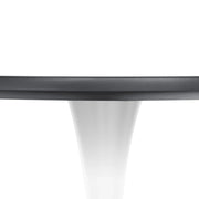 Bristol Modern Round Dining Table with Wood Top and Iron Pedestal Base - Elax Furniture