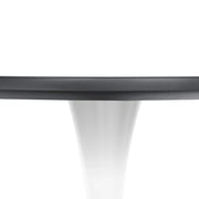 Bristol Modern Round Dining Table with Wood Top and Iron Pedestal Base - Elax Furniture