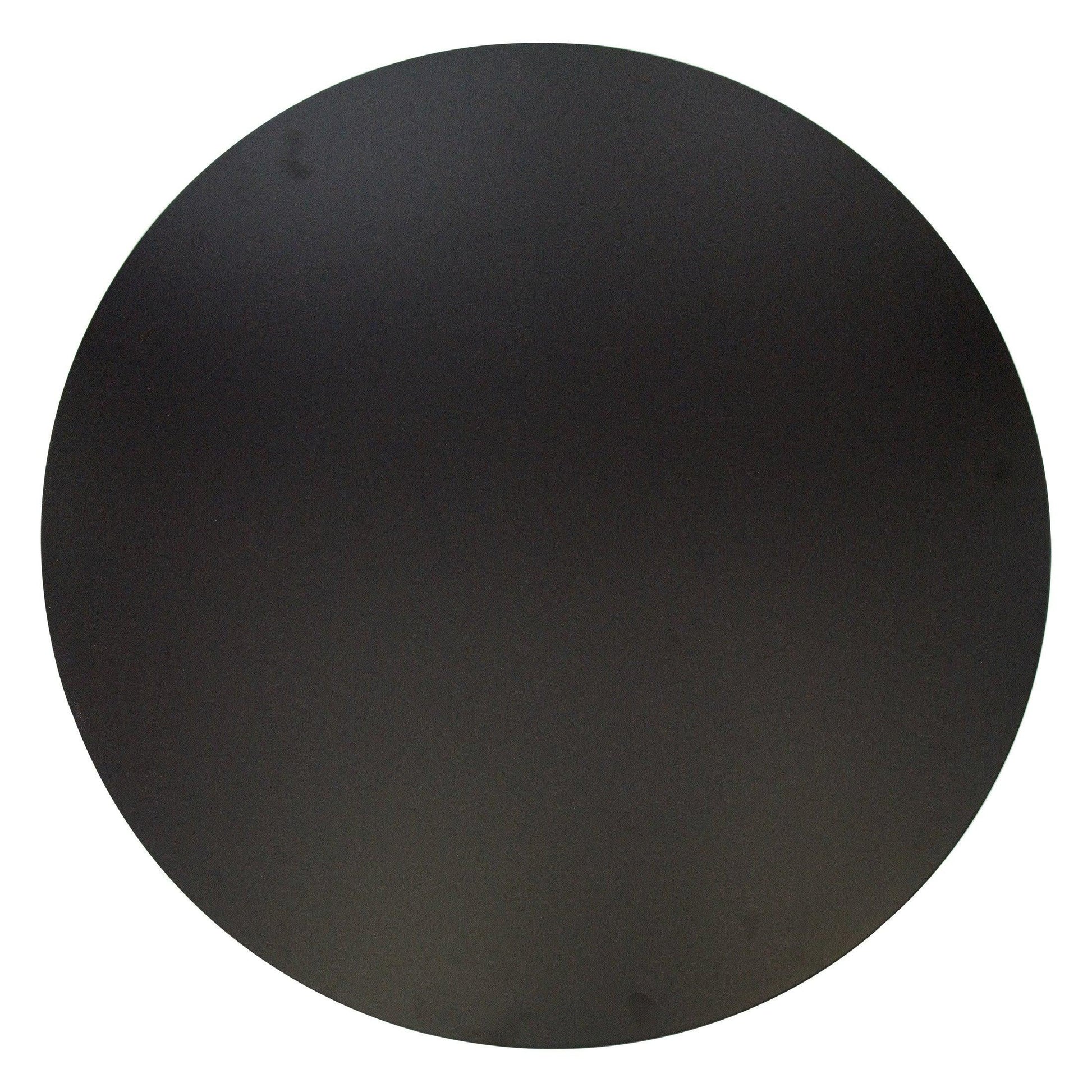 Bristol Modern Round Dining Table with Wood Top and Iron Pedestal Base - Elax Furniture