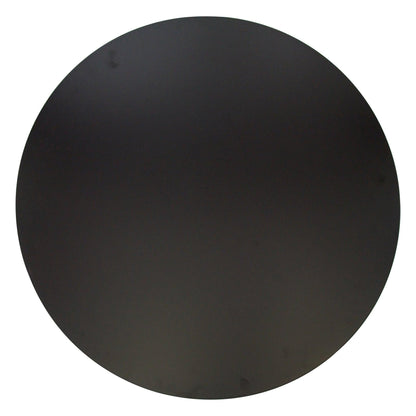 Bristol Modern Round Dining Table with Wood Top and Iron Pedestal Base - Elax Furniture