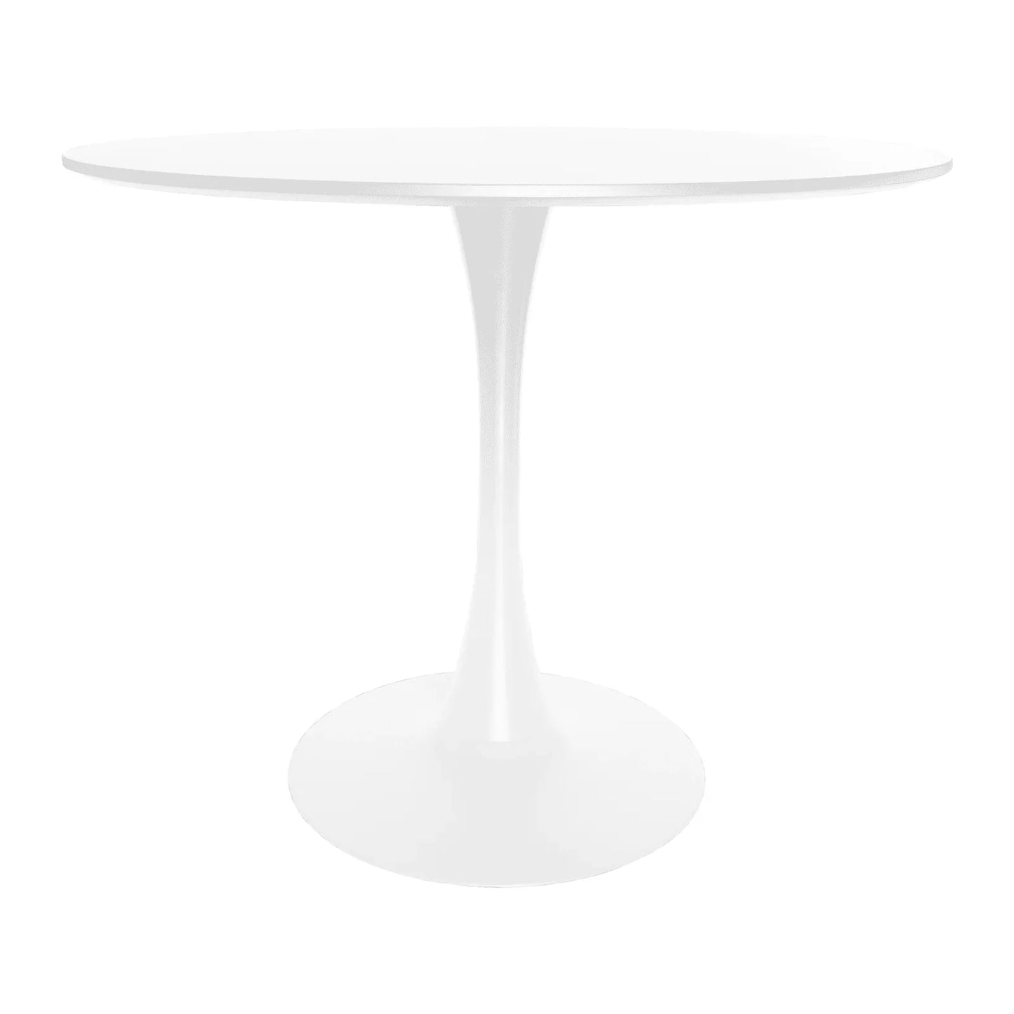 Bristol Modern Round Dining Table with Wood Top and Iron Pedestal Base - Elax Furniture