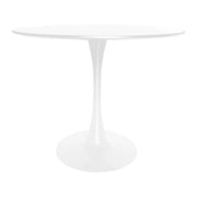 Bristol Modern Round Dining Table with Wood Top and Iron Pedestal Base - Elax Furniture