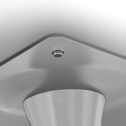 Bristol Modern Round Dining Table with Wood Top and Iron Pedestal Base - Elax Furniture