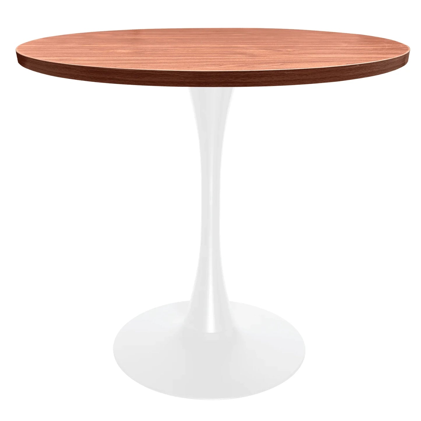 Bristol 27" Round Dining Table with MDF Tableop and White Iron Base - Elax Furniture