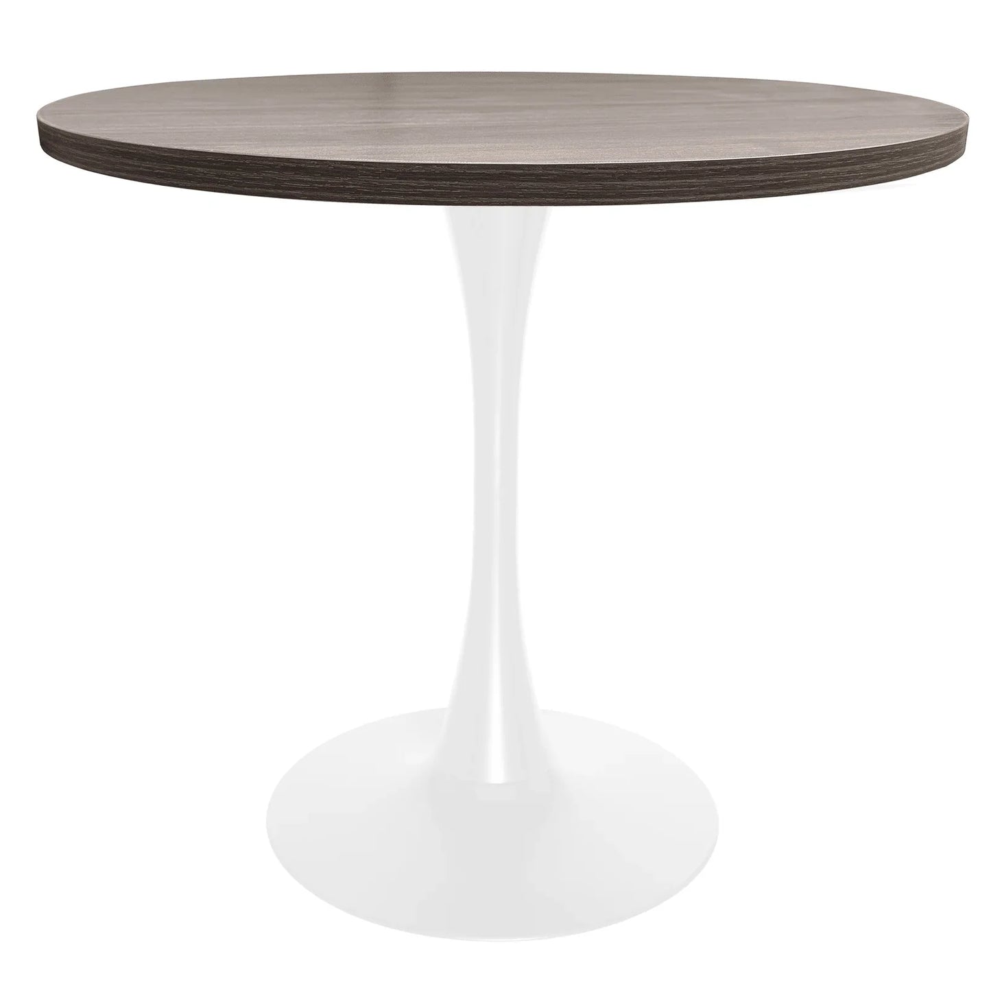 Bristol 27" Round Dining Table with MDF Tableop and White Iron Base - Elax Furniture