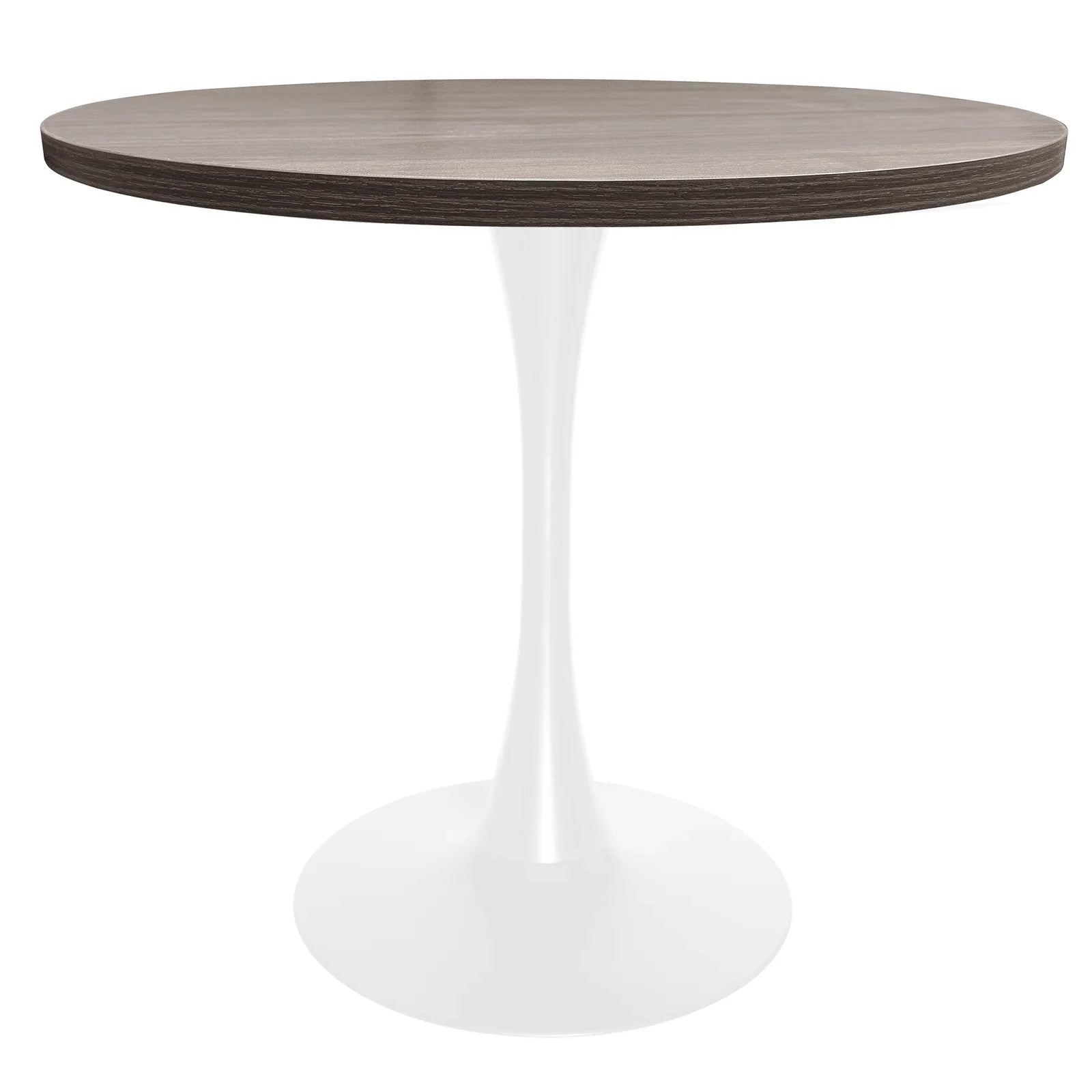 Bristol 27" Round Dining Table with MDF Tableop and White Iron Base - Elax Furniture