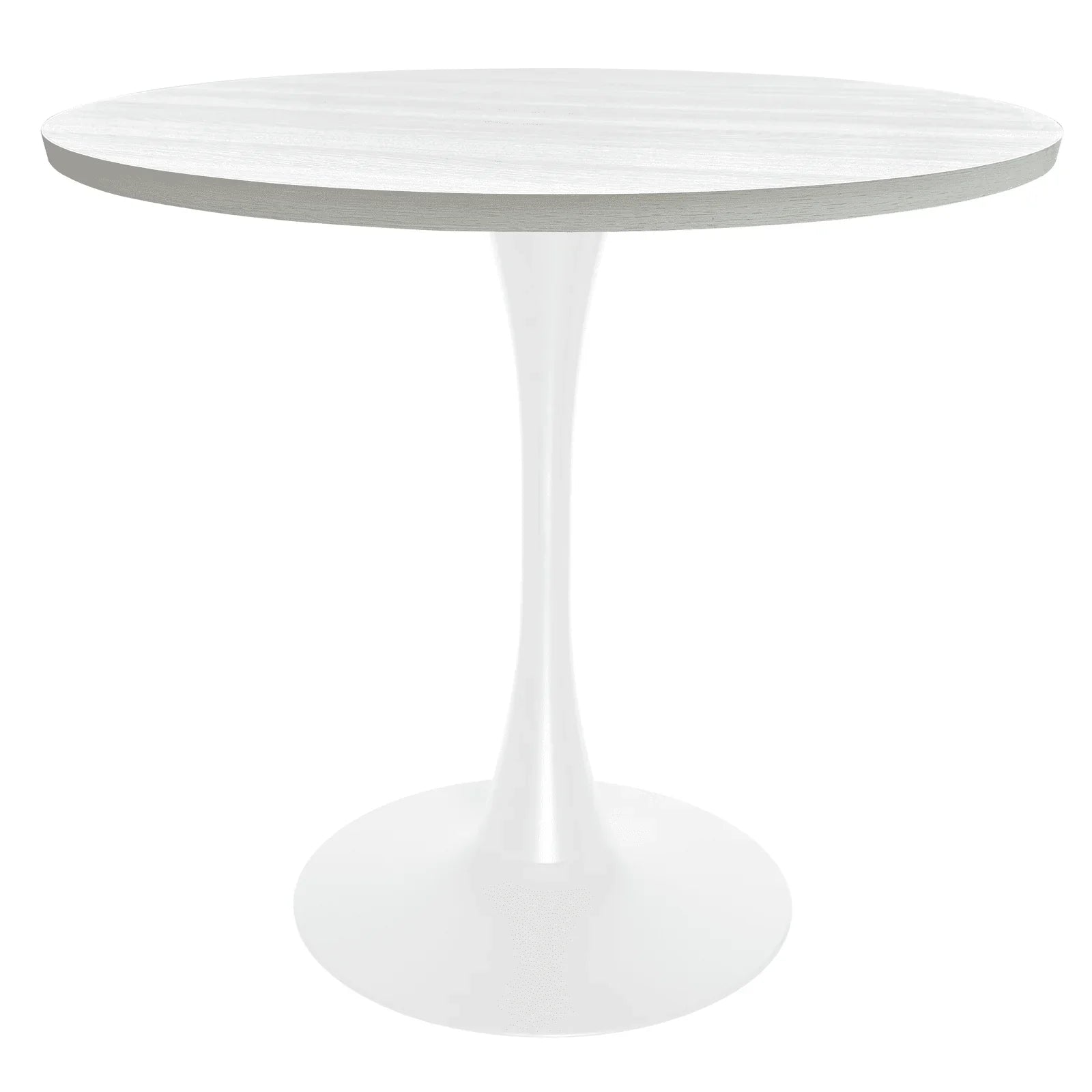 Bristol 27" Round Dining Table with MDF Tableop and White Iron Base - Elax Furniture