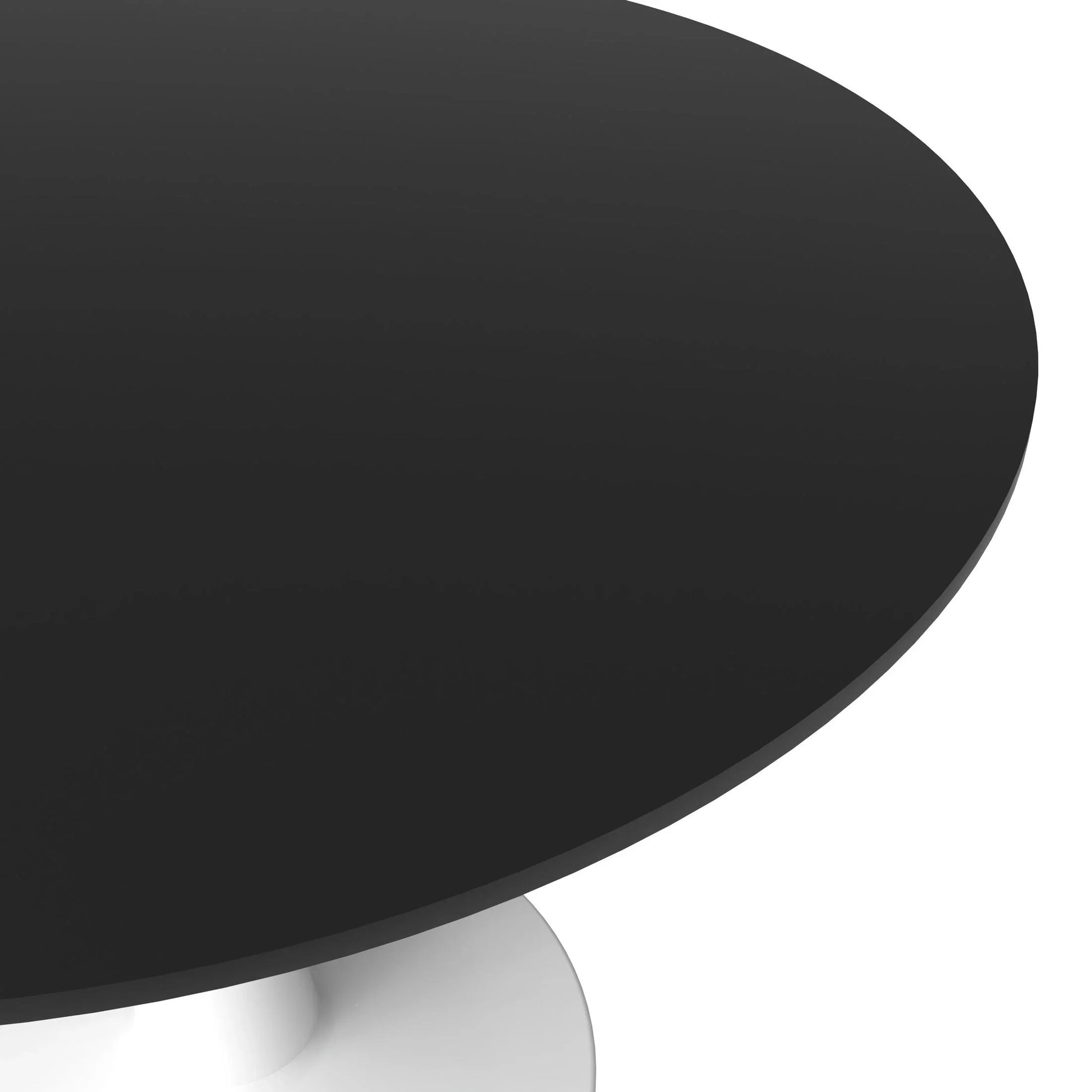 Bristol 40" Round Dining Table with MDF Wood Tabletop in White Steel - Elax Furniture