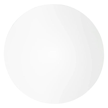 Bristol 40" Round Dining Table with MDF Wood Tabletop in White Steel - Elax Furniture