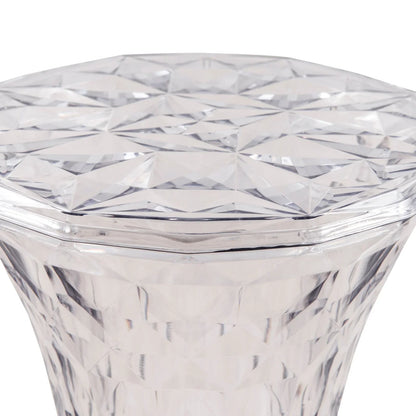 Clio Plastic Side Table with a Diamond Shape Design - Elax Furniture