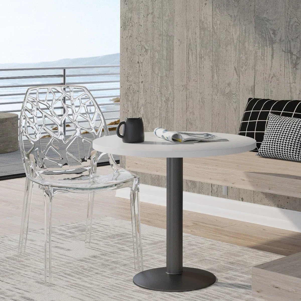 Cornelia Modern ABS Plastic Dining Side Chair - Elax Furniture