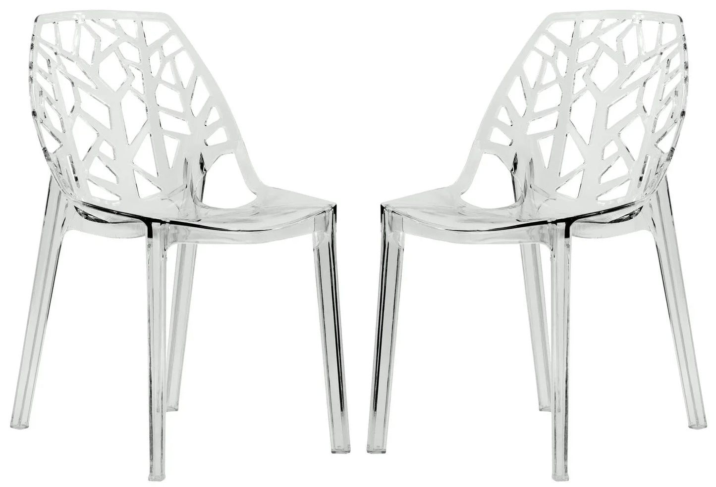 Cornelia Modern Dining Chair ABS Plastic Side Chair, Set of 2 - Elax Furniture