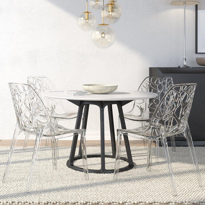 Cornelia Modern Dining Chair ABS Plastic Side Chair, Set of 4 - Elax Furniture