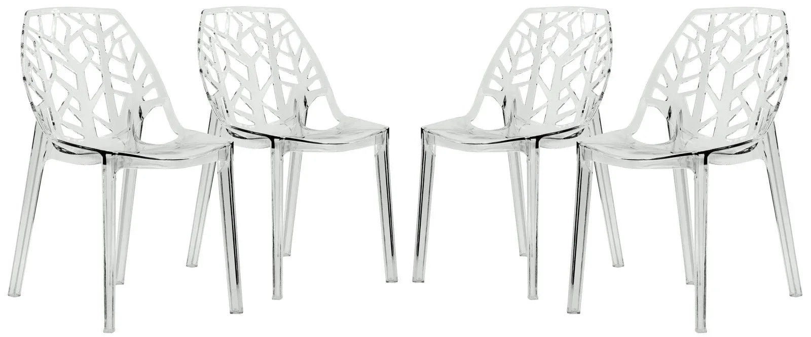 Cornelia Modern Dining Chair ABS Plastic Side Chair, Set of 4 - Elax Furniture