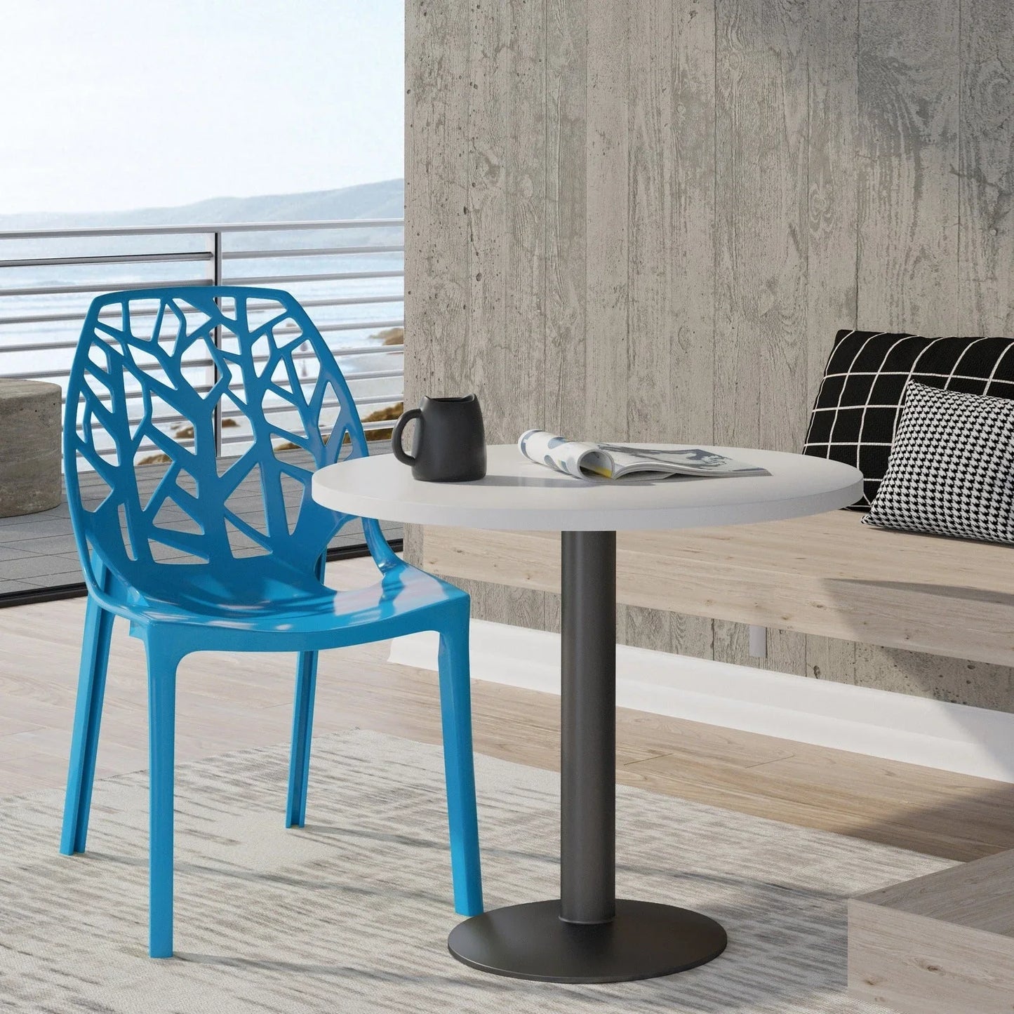 Cornelia Modern ABS Plastic Dining Side Chair - Elax Furniture
