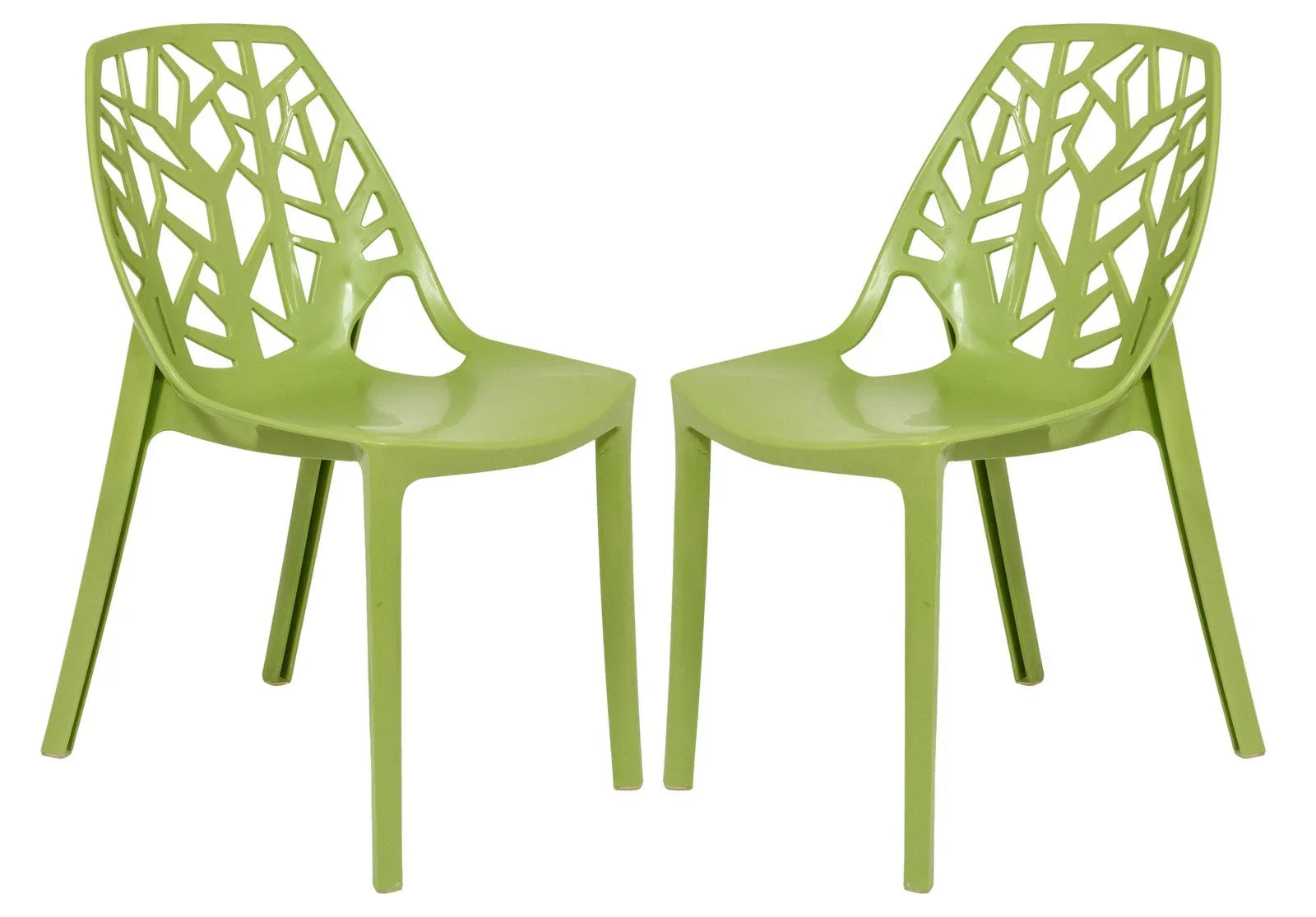 Cornelia Modern Dining Chair ABS Plastic Side Chair, Set of 2 - Elax Furniture