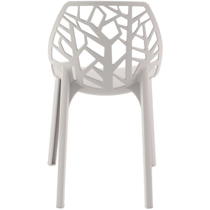 Cornelia Modern Dining Chair ABS Plastic Side Chair, Set of 4 - Elax Furniture