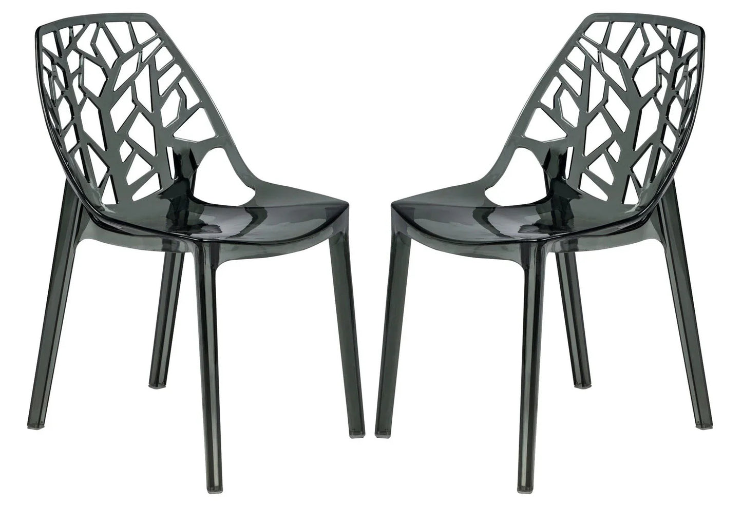Cornelia Modern Dining Chair ABS Plastic Side Chair, Set of 2 - Elax Furniture