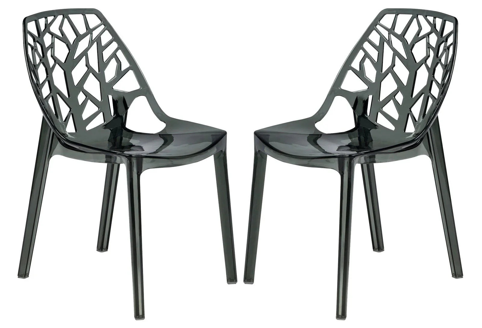 Cornelia Modern Dining Chair ABS Plastic Side Chair, Set of 2 - Elax Furniture