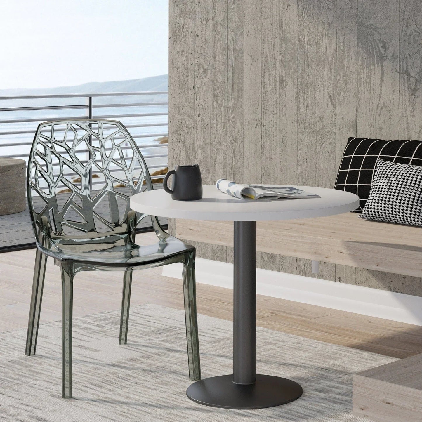 Cornelia Modern ABS Plastic Dining Side Chair - Elax Furniture