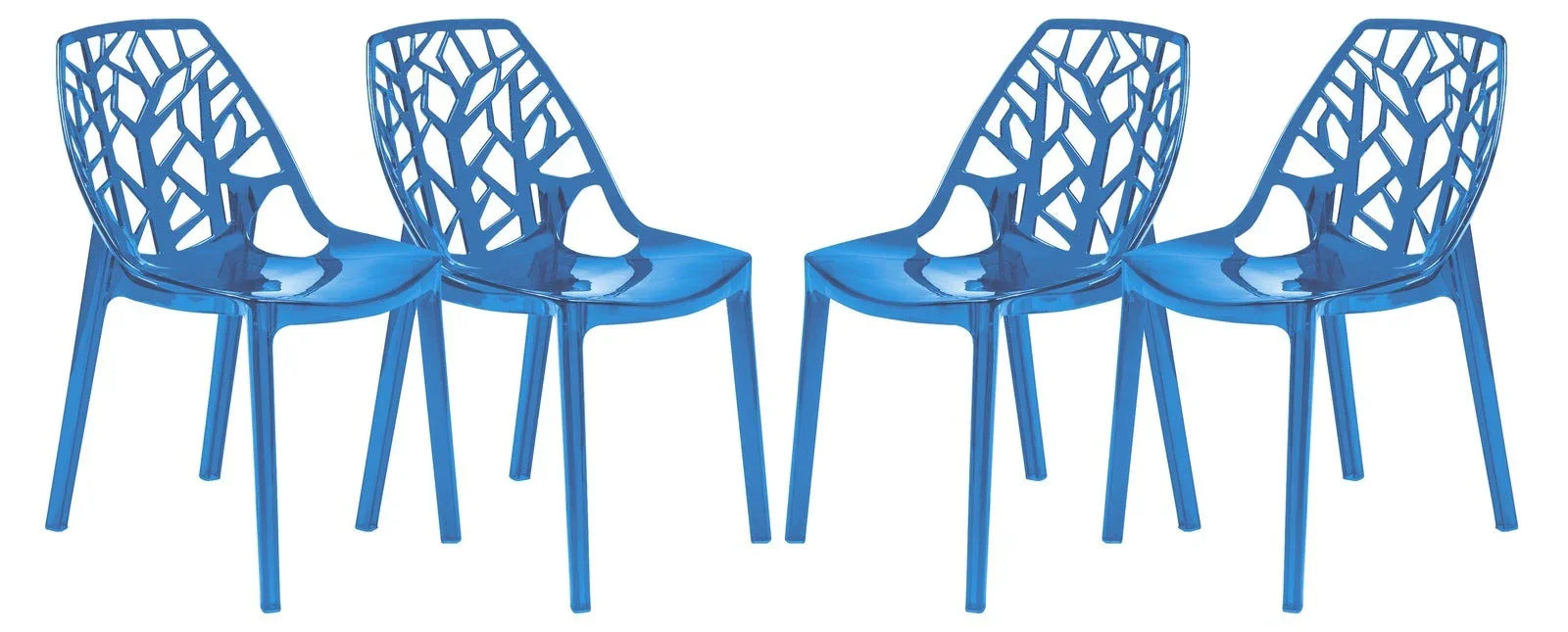 Cornelia Modern Dining Chair ABS Plastic Side Chair, Set of 4 - Elax Furniture