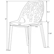 Cornelia Modern ABS Plastic Dining Side Chair - Elax Furniture