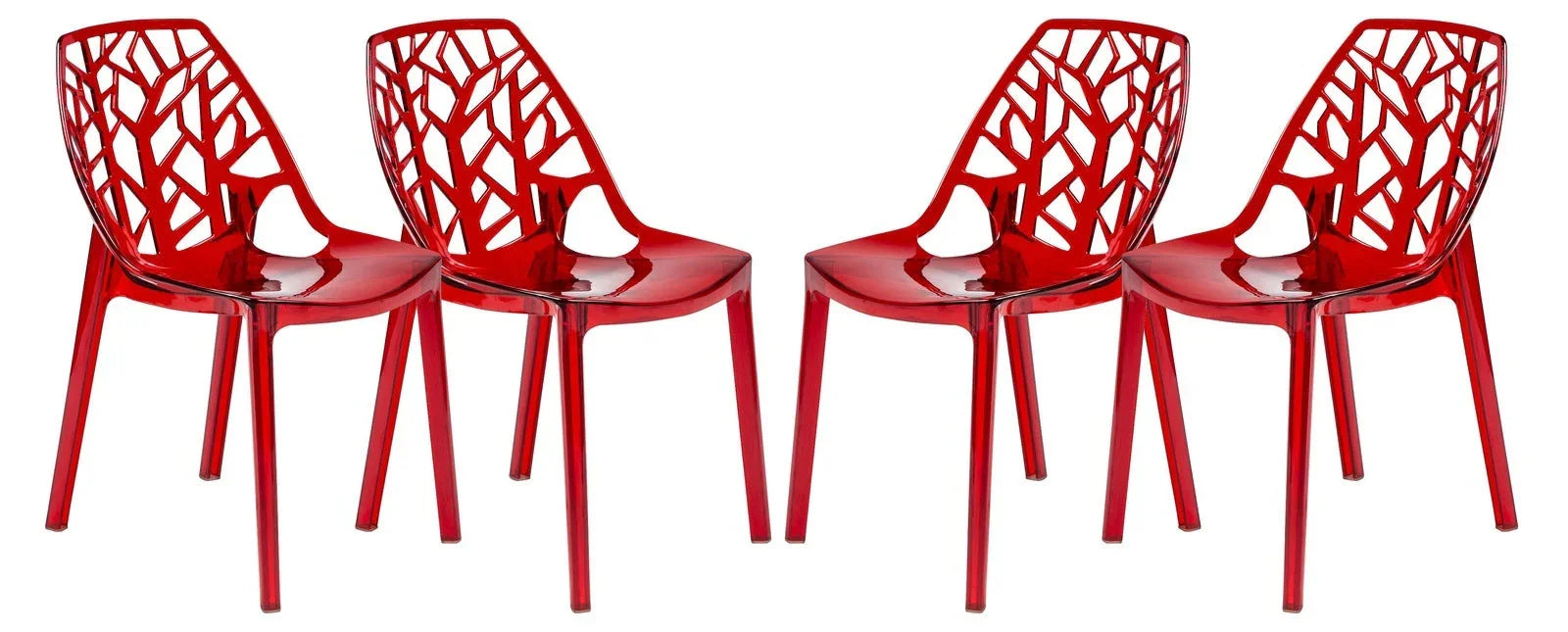 Cornelia Modern Dining Chair ABS Plastic Side Chair, Set of 4 - Elax Furniture