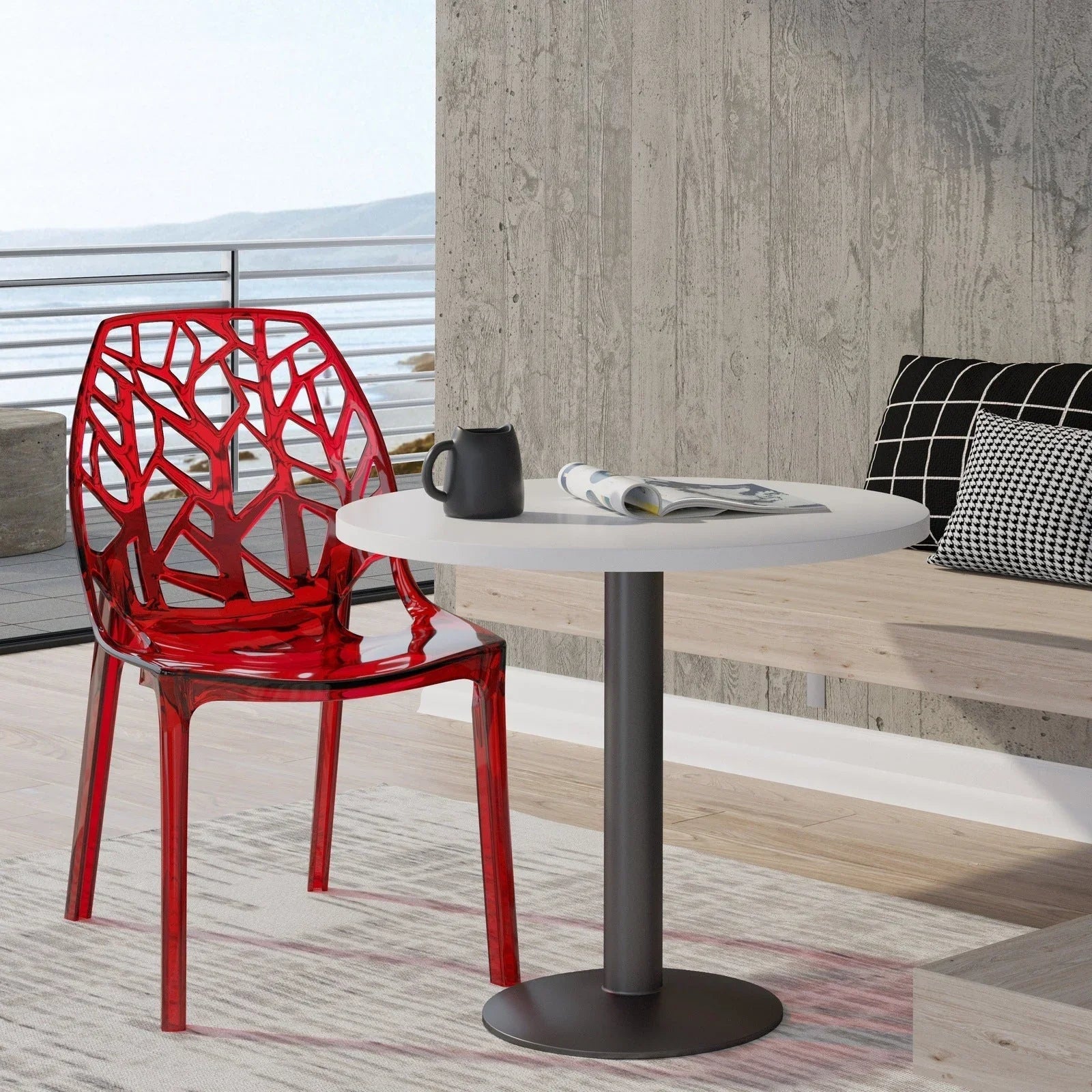 Cornelia Modern ABS Plastic Dining Side Chair - Elax Furniture