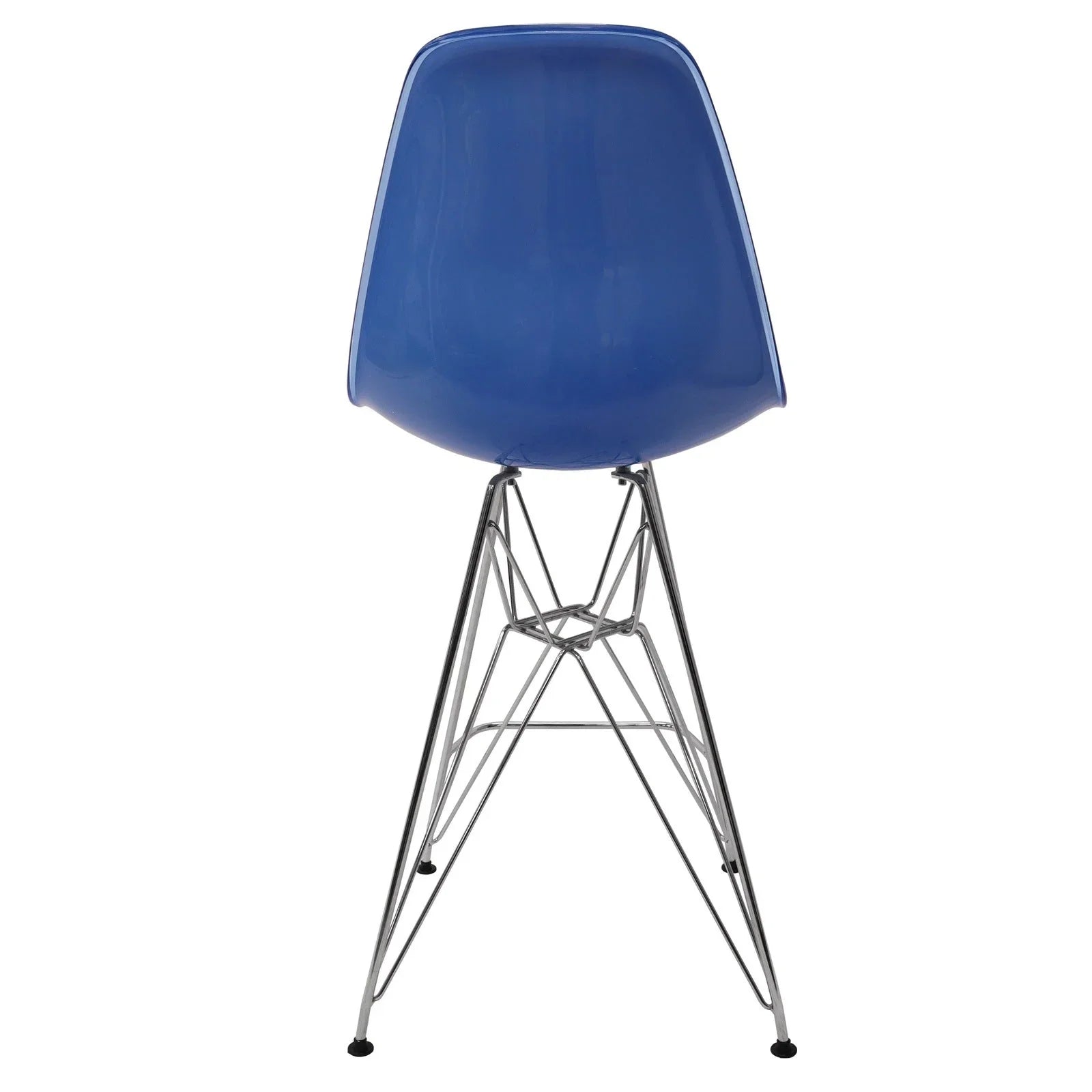 Cresco Modern Acrylic Barstool in Chrome Base for Kitchen and Dining Room - Elax Furniture