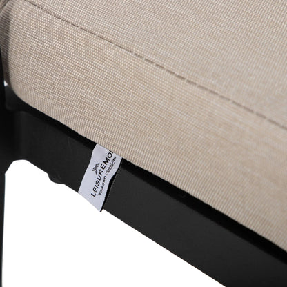 Chelsea Modern Patio Bar Chair in Powder-Coated Aluminum with Removable Cushion - Elax Furniture