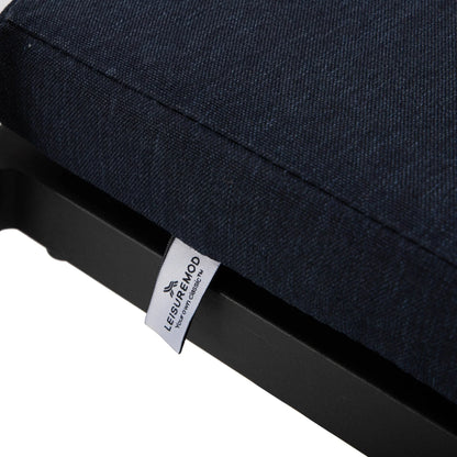 Chelsea Modern Patio Bar Chair in Powder-Coated Aluminum with Removable Cushion - Elax Furniture