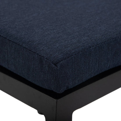 Chelsea Modern Patio Bar Chair in Powder-Coated Aluminum with Removable Cushion - Elax Furniture