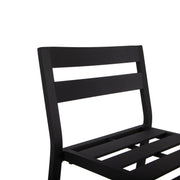 Chelsea Modern Patio Bar Chair in Powder-Coated Aluminum with Removable Cushion - Elax Furniture