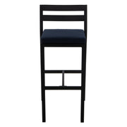 Chelsea Modern Patio Bar Chair in Powder-Coated Aluminum with Removable Cushion - Elax Furniture