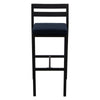 Chelsea Modern Patio Bar Chair in Powder-Coated Aluminum with Removable Cushion