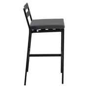 Chelsea Modern Patio Bar Chair in Powder-Coated Aluminum with Removable Cushion - Elax Furniture