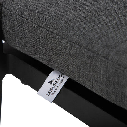 Chelsea Modern Patio Bar Chair in Powder-Coated Aluminum with Removable Cushion - Elax Furniture