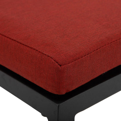 Chelsea Modern Patio Bar Chair in Powder-Coated Aluminum with Removable Cushion - Elax Furniture