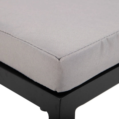 Chelsea Modern Patio Bar Chair in Powder-Coated Aluminum with Removable Cushion - Elax Furniture