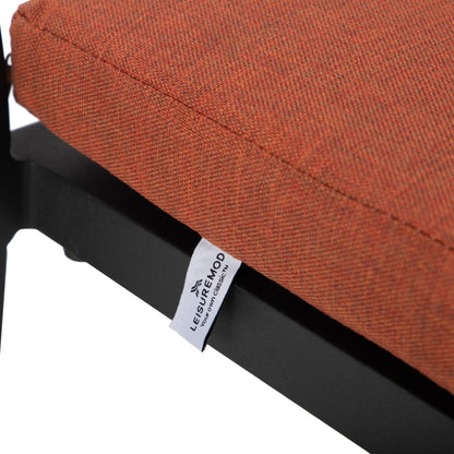 Chelsea Modern Patio Bar Chair in Powder-Coated Aluminum with Removable Cushion - Elax Furniture