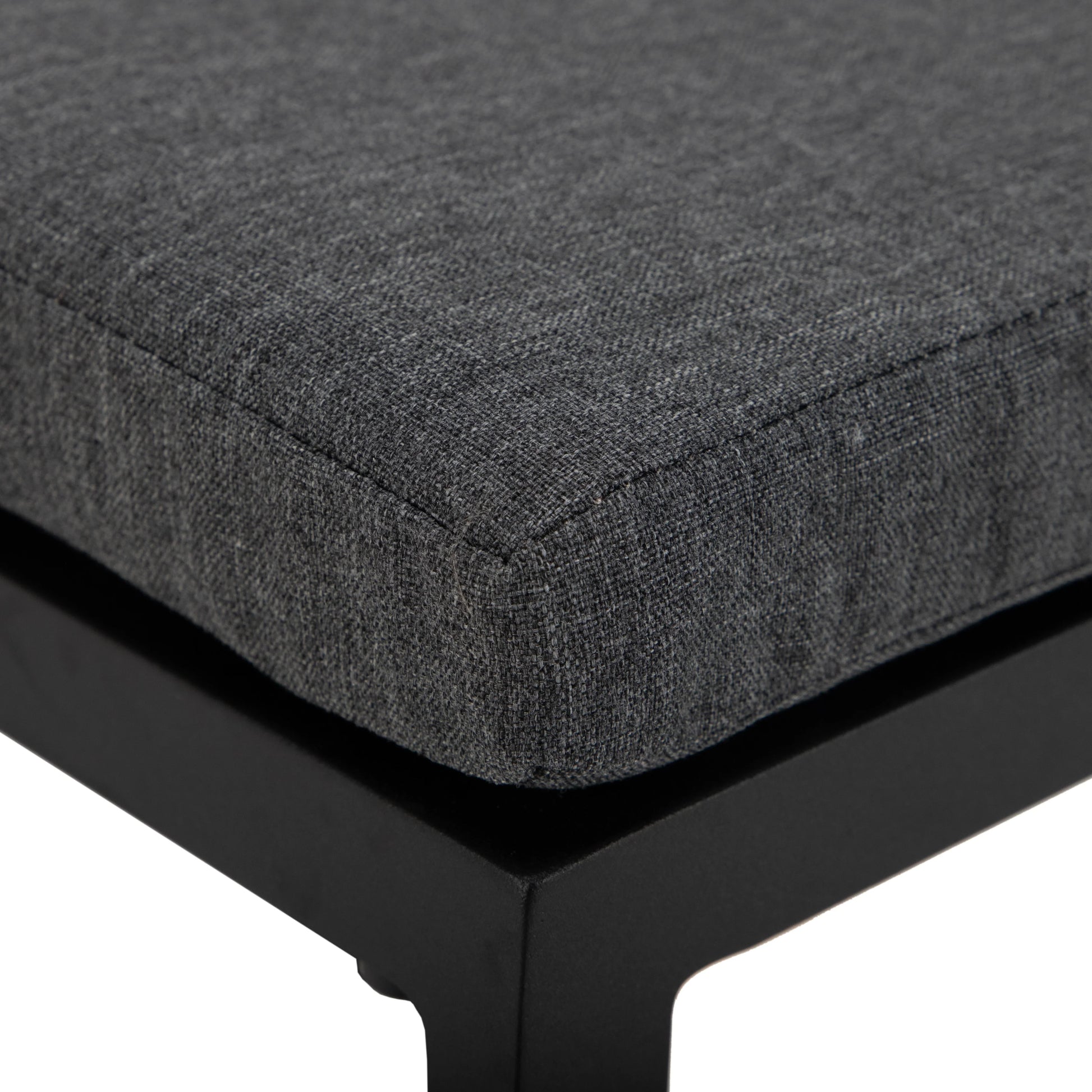 Chelsea 7-Piece Patio Bar Set: Aluminum Fire Pit Table with Tank Holder & 6 Barstools with Cushions - Elax Furniture