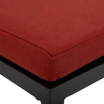 Chelsea 7-Piece Patio Bar Set: Aluminum Fire Pit Table with Tank Holder & 6 Barstools with Cushions - Elax Furniture