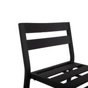 Chelsea 7-Piece Patio Bar Set: Aluminum Fire Pit Table with Tank Holder & 6 Barstools with Cushions - Elax Furniture