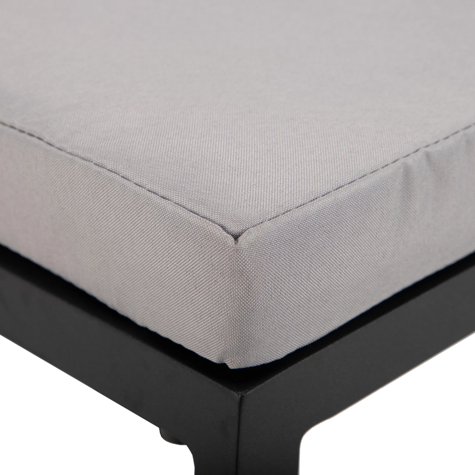 Chelsea 7-Piece Patio Bar Set: Aluminum Fire Pit Table with Tank Holder & 6 Barstools with Cushions - Elax Furniture