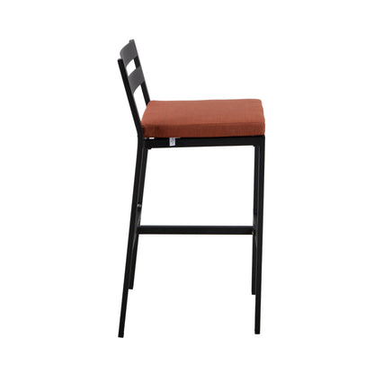 Chelsea 7-Piece Patio Bar Set: Aluminum Fire Pit Table with Tank Holder & 6 Barstools with Cushions - Elax Furniture