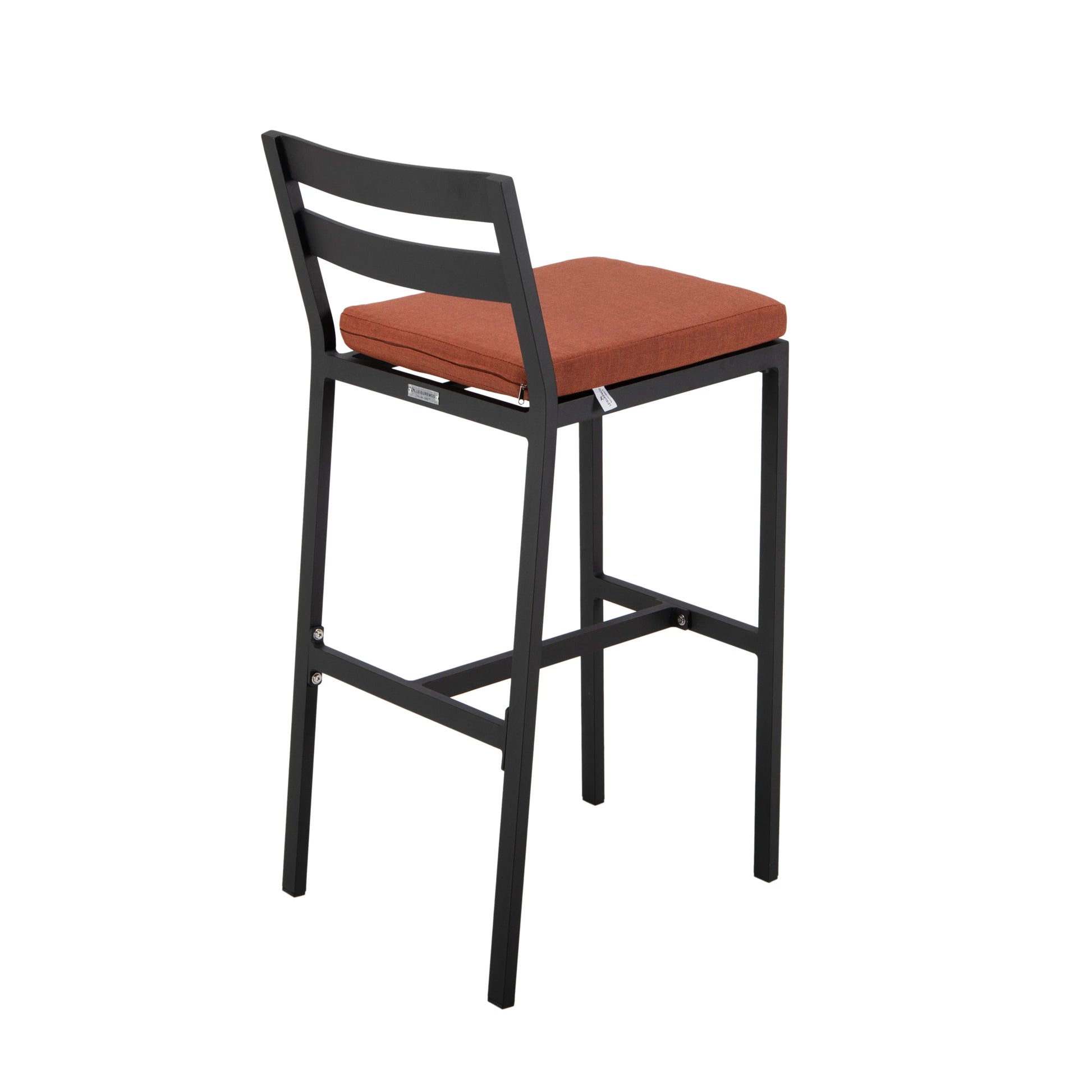 Chelsea 7-Piece Patio Bar Set: Aluminum Fire Pit Table with Tank Holder & 6 Barstools with Cushions - Elax Furniture